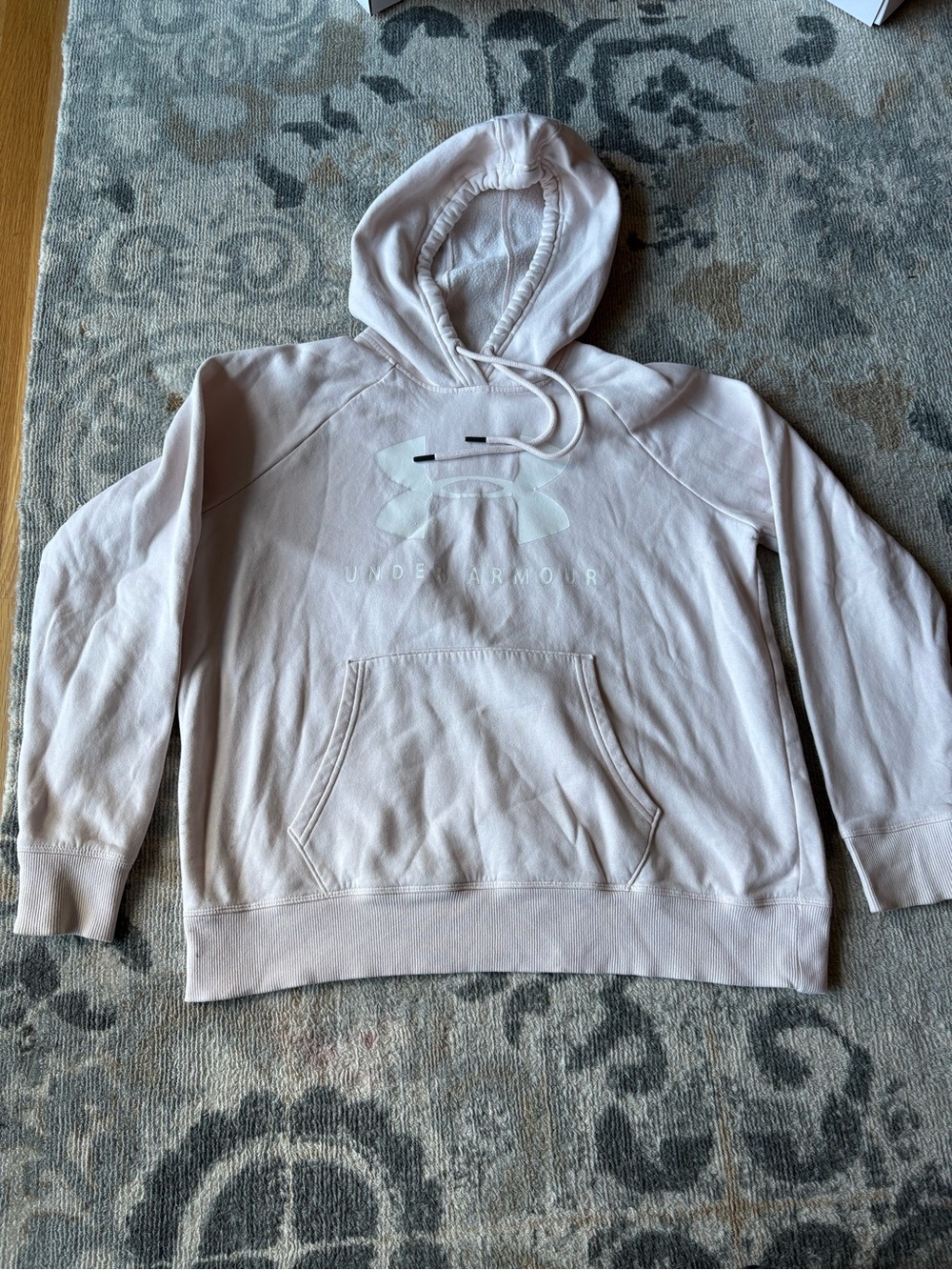 Under Armour Light Pink Pullover Hoodie with Logo